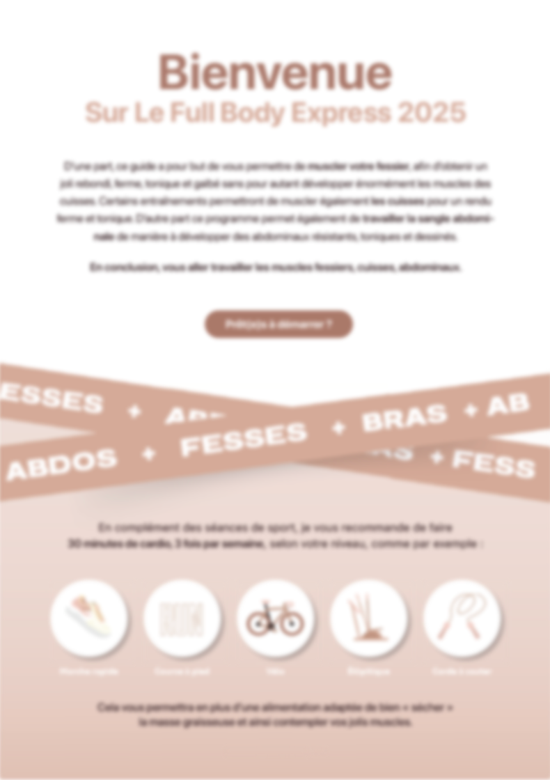 Body Express Signs Full Body Express – FitbySonia